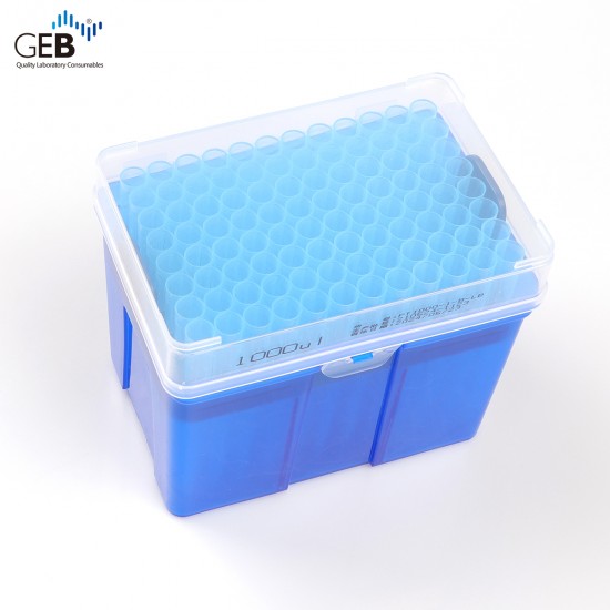 (12)1000UL Non-Filter for Laboratory Rnase Dnase Free Pipette Tips 