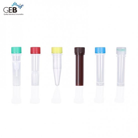 2.0ml PP Self Standing Screw Cap Tubes , Transparent,Z04