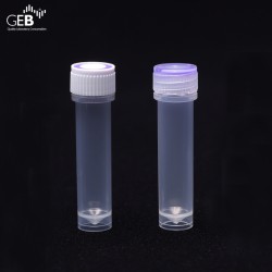 0.6ml PP Self Standing Screw Cap Tubes , Transparent,Z01